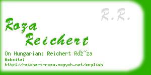 roza reichert business card